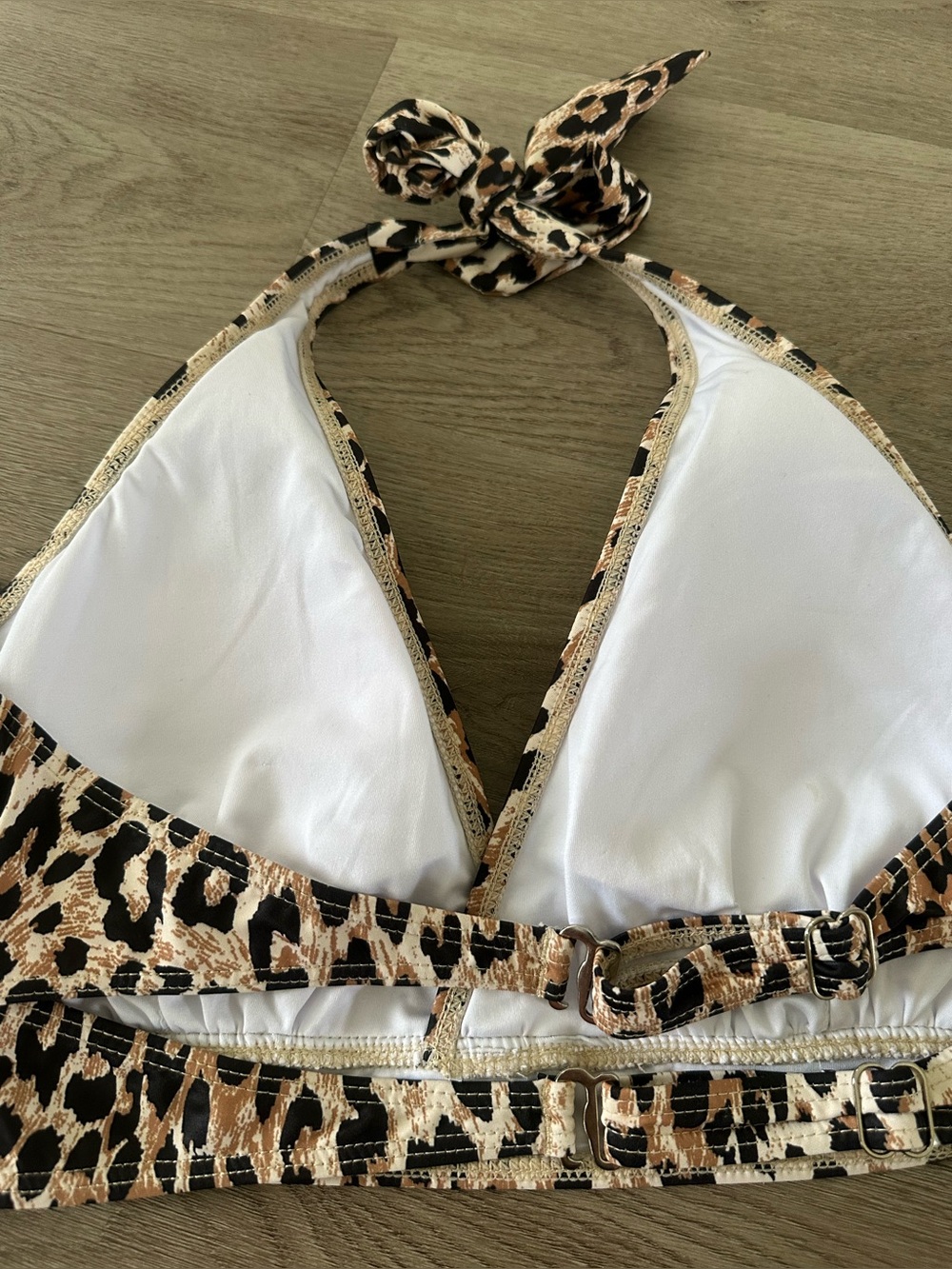 NWOT Women’s Leopard/Black Tempt Me 2 Piece Swim Suit Size Medium - Picture 6 of 7
